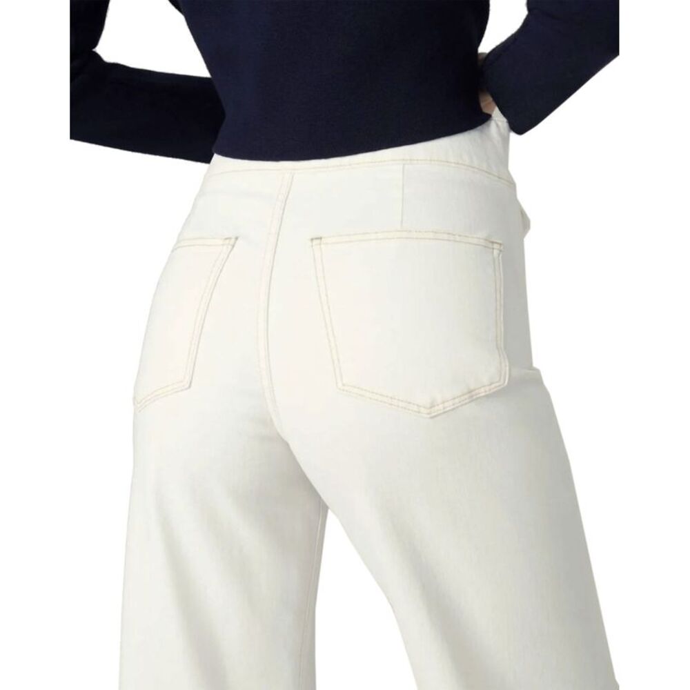 Joe's Jeans Womens The Ellia High Rise Wide Leg Ankle Jeans 29 Milk - NWT $198 - Picture 5 of 6